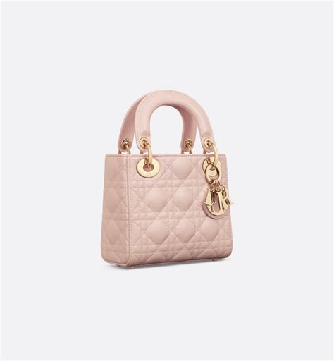 Mini Lady Dior Bag Powder Pink Cannage Lambskin 